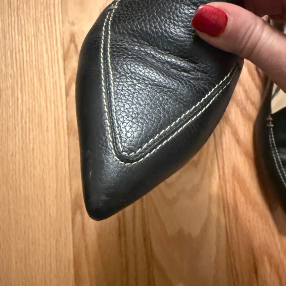 M.Gemi - The Stellato Sacchetto - Black Pebble Grain Leather Flats - Size 7.5 US - Picture 9 of 11